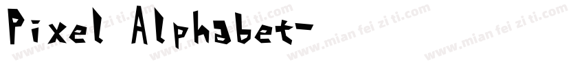 Pixel Alphabet字体转换